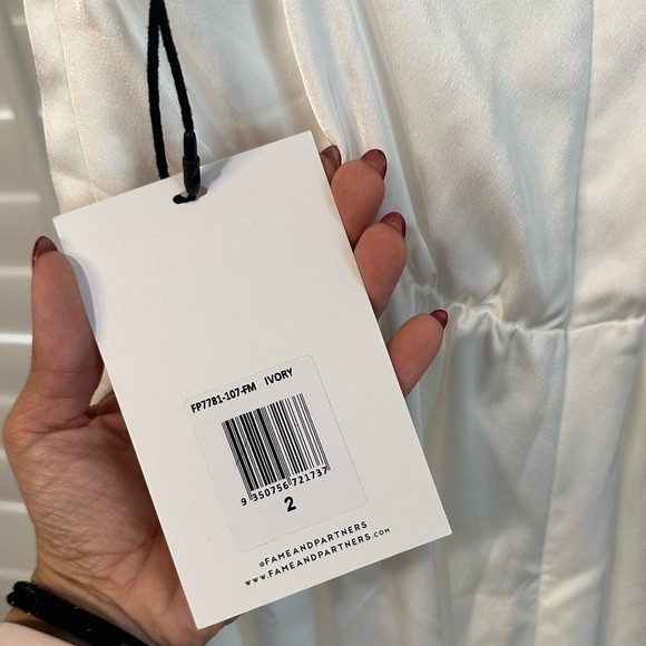 Fame and Partners Rosalie Jumpsuit Ivory NWT - Picture 4 of 7